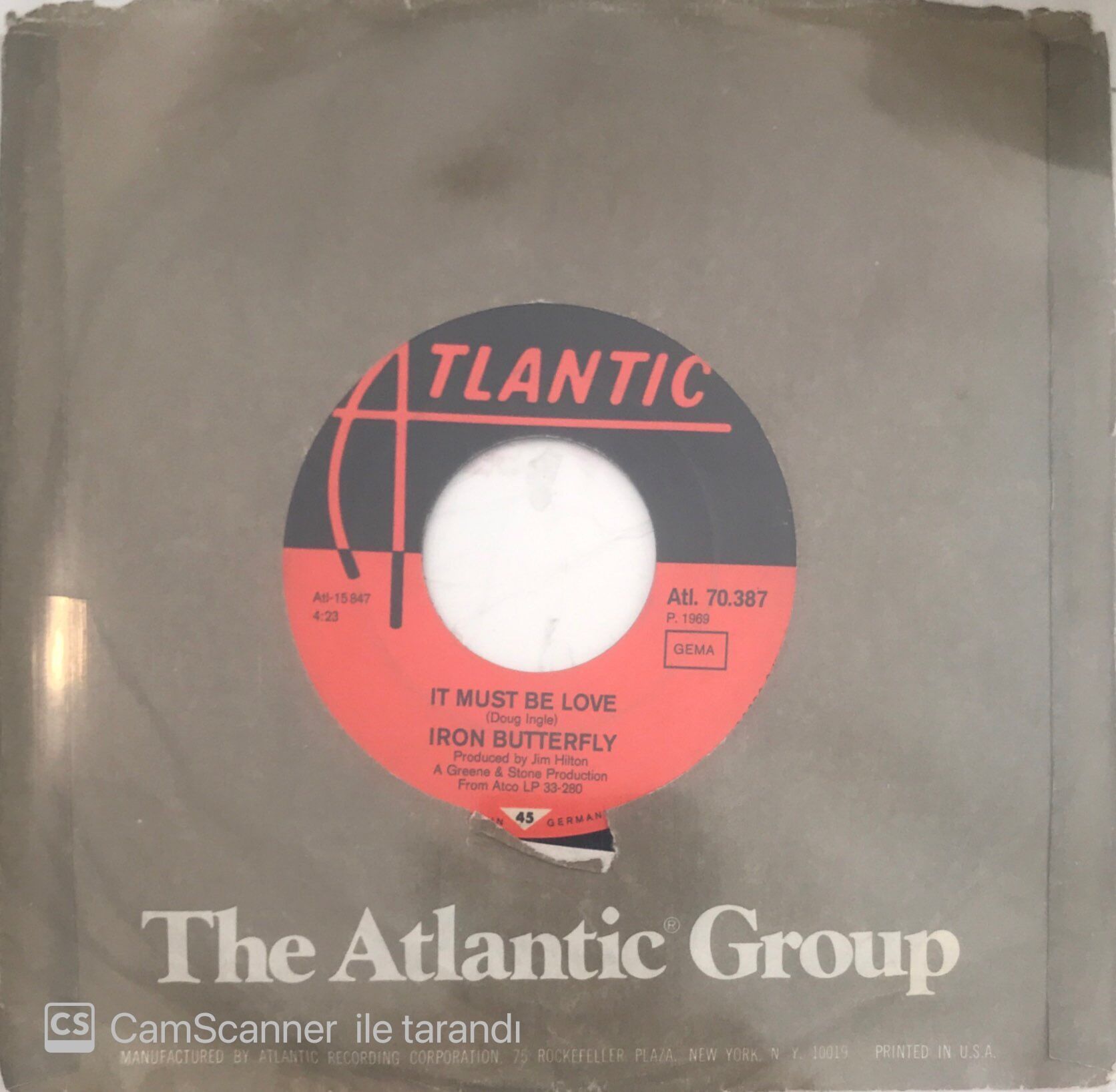 Iron Butterfly It Must Be Love 45lik