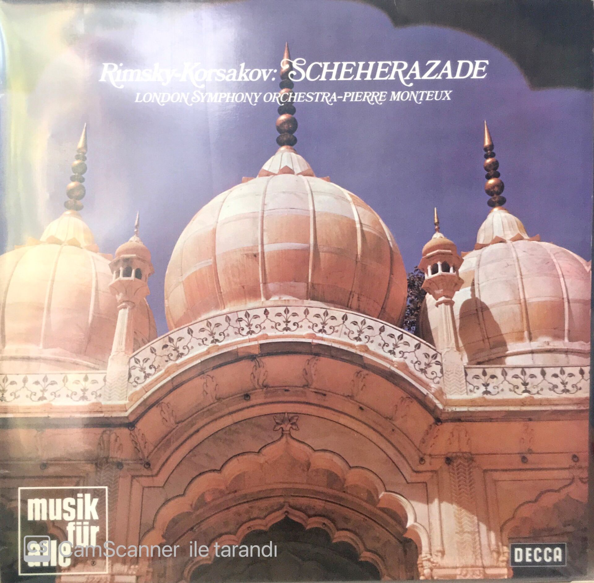 Rimsky - Korssakoff / Scheherazade / London Symphony Orchestra / Monteux LP