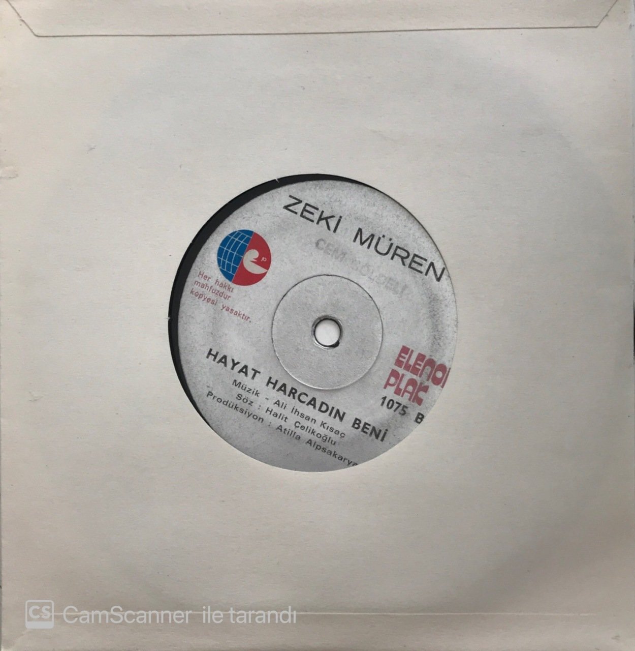 Zeki Müren Hayat Harcadın Beni 45lik