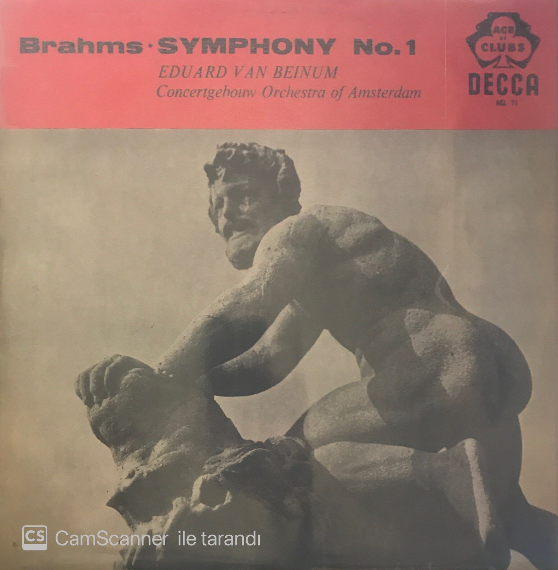 Brahms Symphony No.1 LP