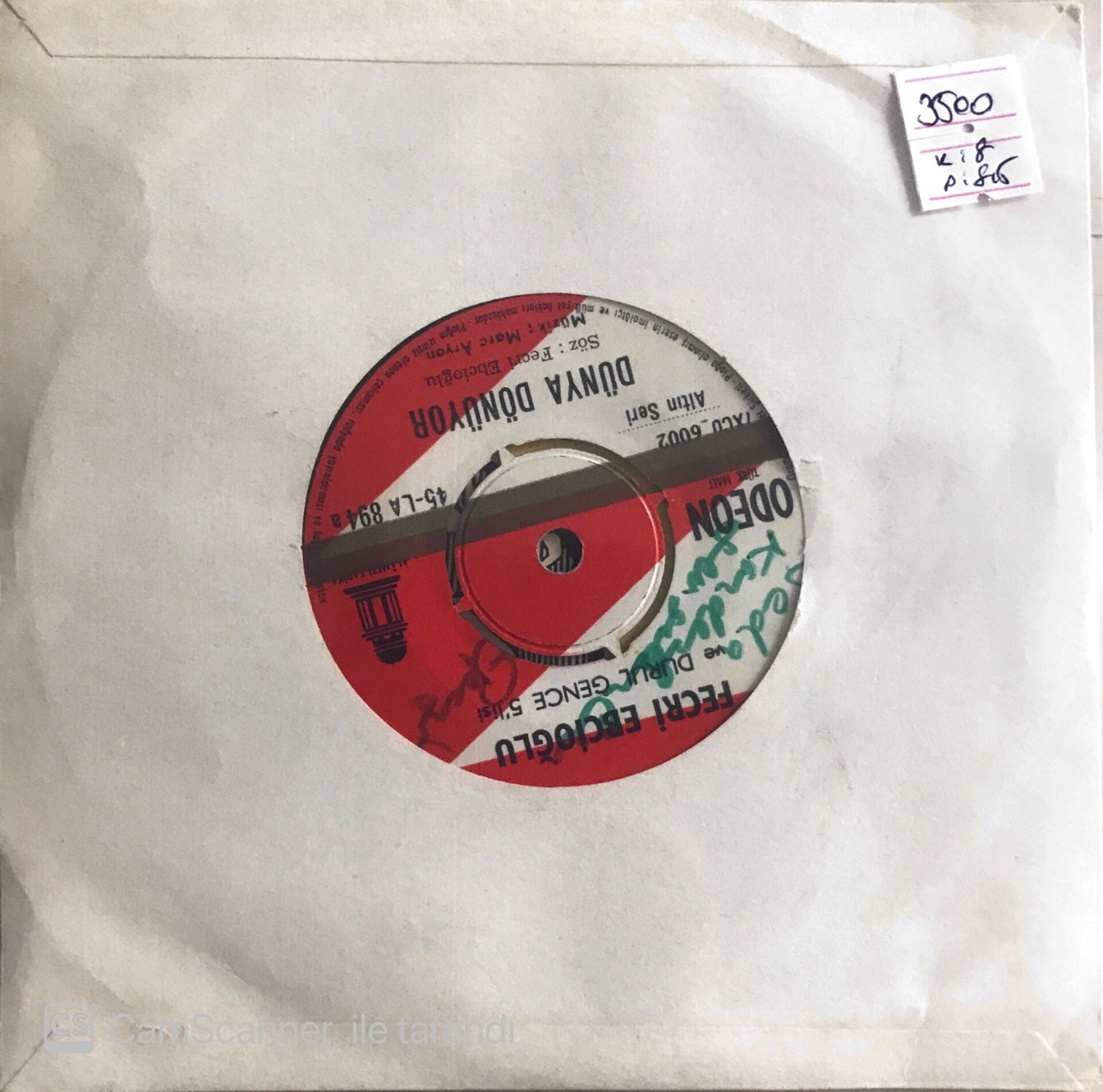 Fecri Ebcioğlu ve Durul Gence 5'lisi - Dünya Dönüyor/Tik Tak Tik Tak - 45'lik