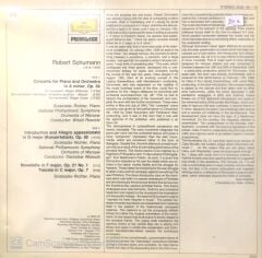 Robert Schmann / Piano Concerto in A minor Konzertstück in G major / Sviatoslav Richter LP