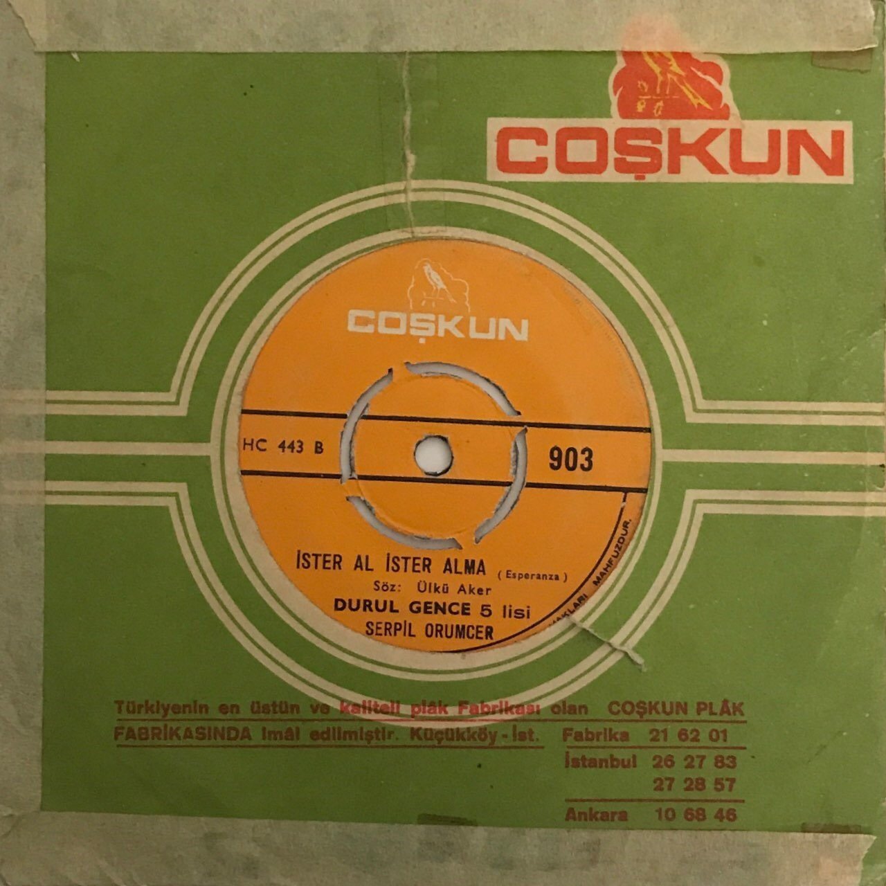 Serpil Örümcer Birgün Hayat Biter 45lik