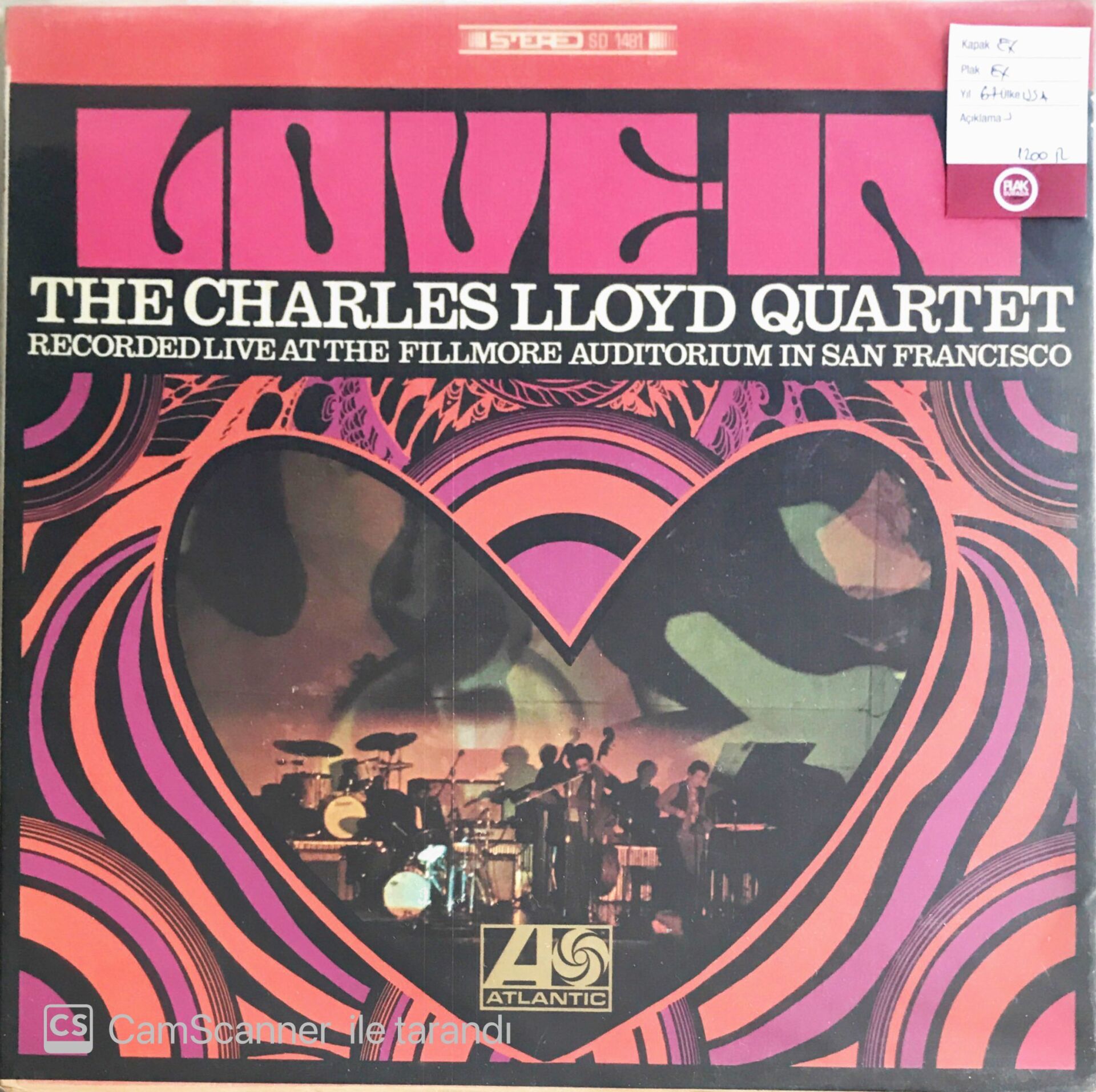 The Charles Lloyd Quartet - Love In - LP
