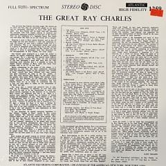 Ray Charles – The Great Ray Charles LP