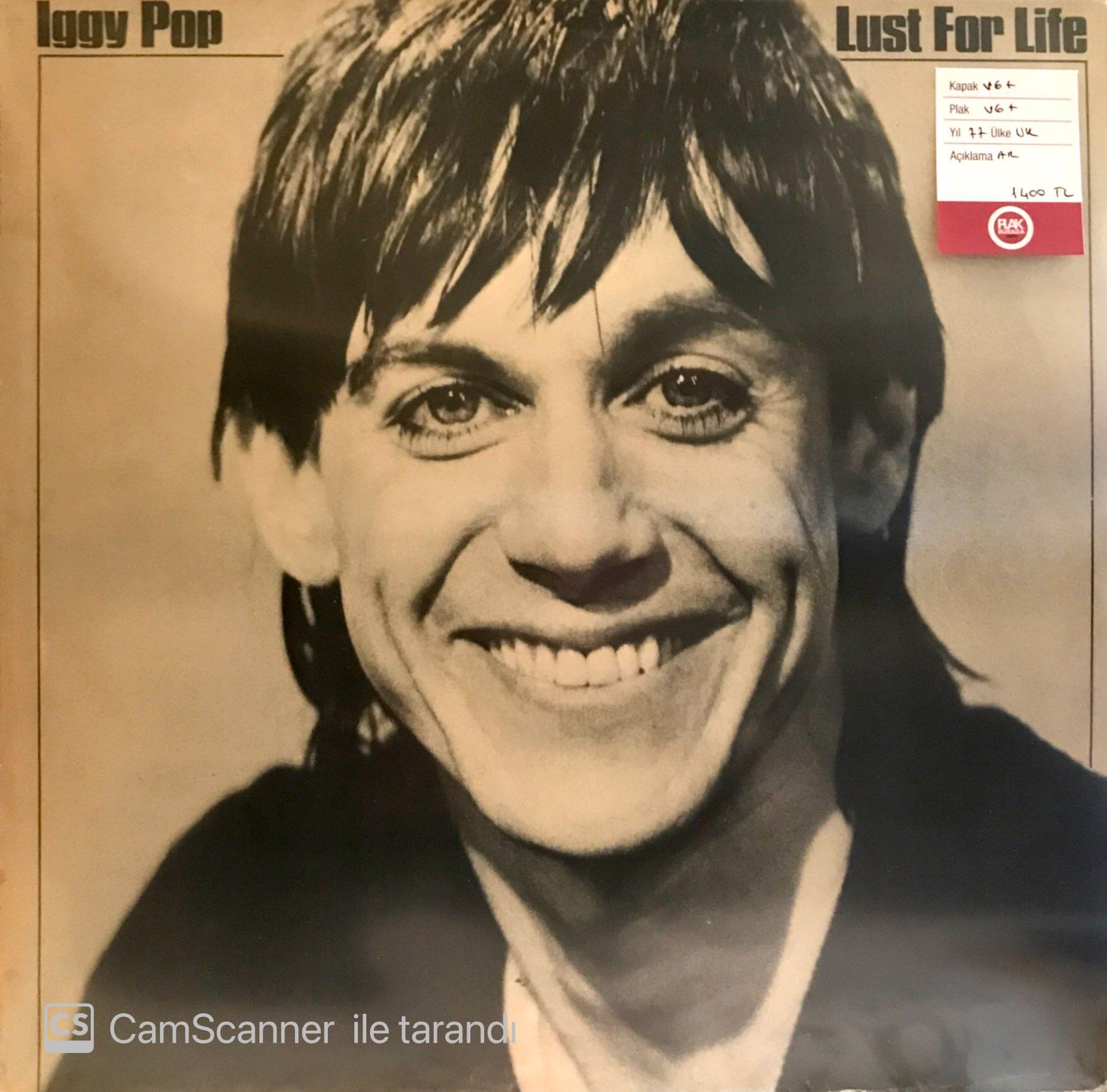 Iggy Pop / Lust For Life LP