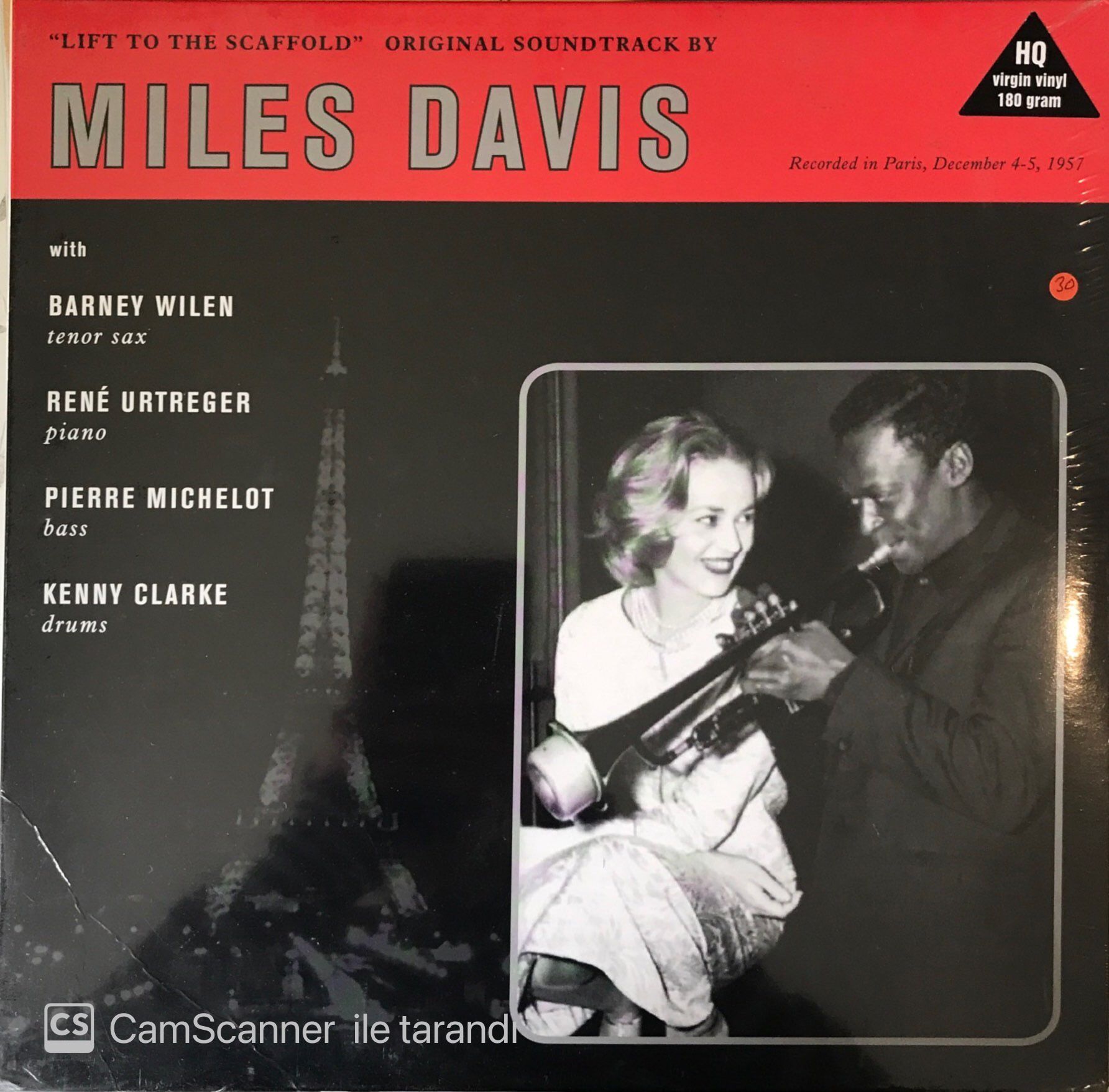 Mıles Davıs - Lıft To The Scaffold Soundtrack LP