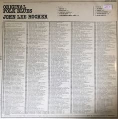 John Lee Hooker - Orıgınal Folk Blues LP