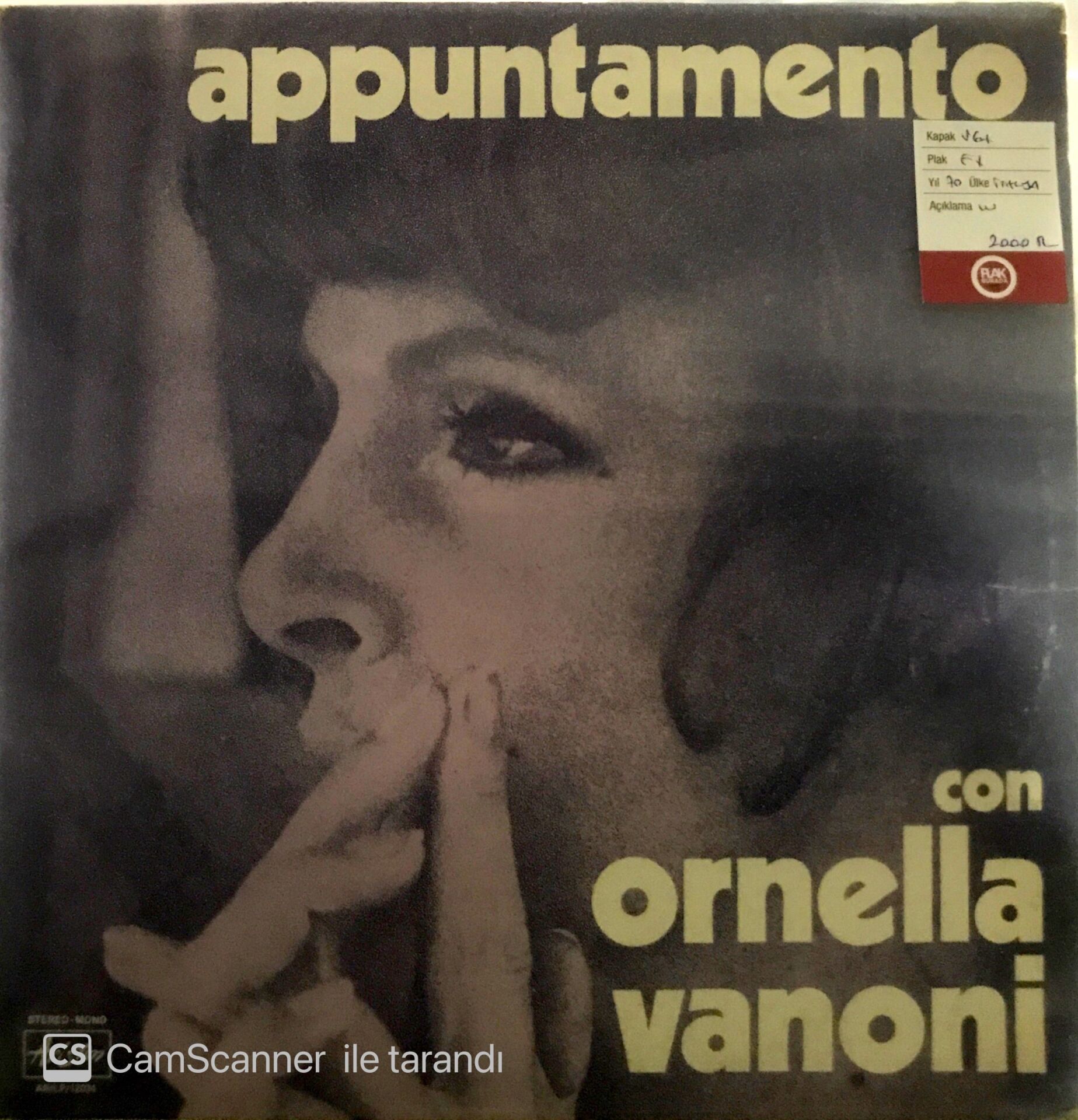 Appuntamento Con Ornella Vanoni LP