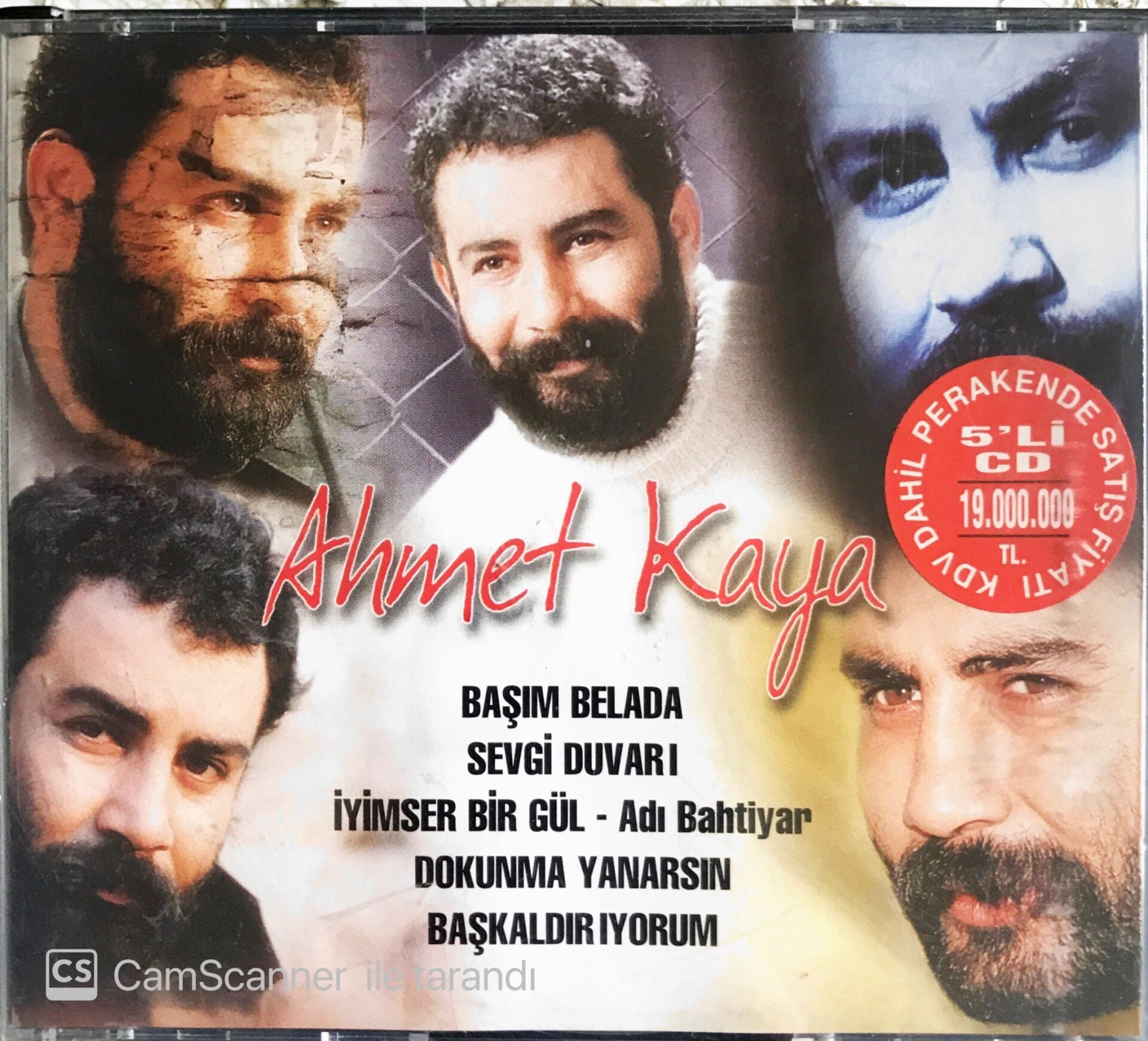 Ahmet Kaya - 5'li CD (Başım Belada-Sevgi Duvarı-İyimser Bir Gül(Adı Bahtiyar)-Dokunma Yanarsın-Başkaldırıyorum)