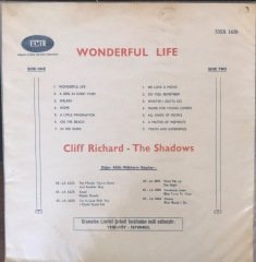 Cliff Richard With The Shadows Wonderful Life LP