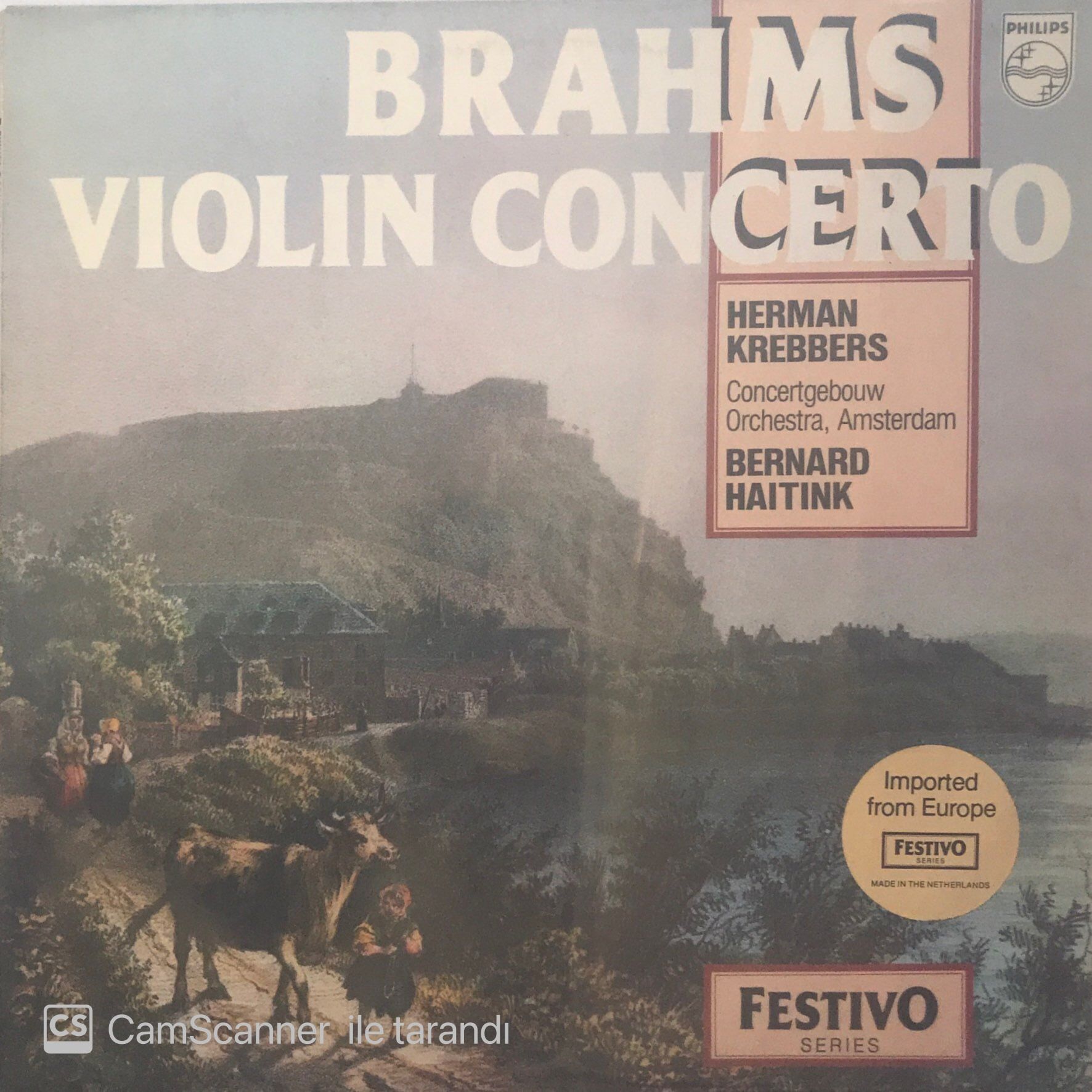 Brahms Violin Concerto Herman Krebbers LP