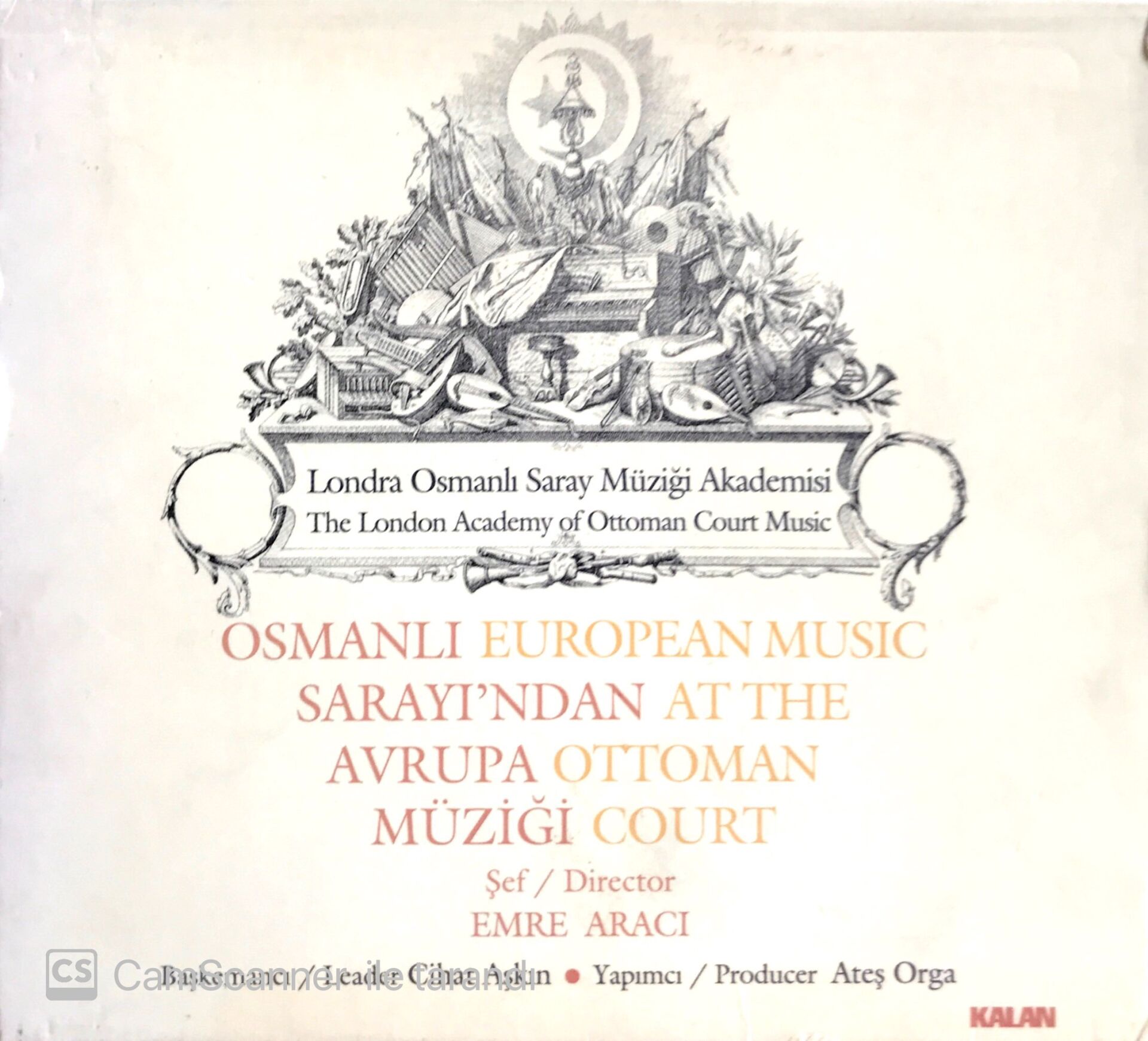 Osmanlı Sarayı'nda n Avrupa Müziği / Londra Osmanlı Saray Müziği Akademisi / Emre Aracı CD