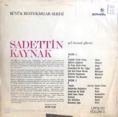 Büyük Bestekarlar Serisi Volüm 3 Sadettin Kaynak LP