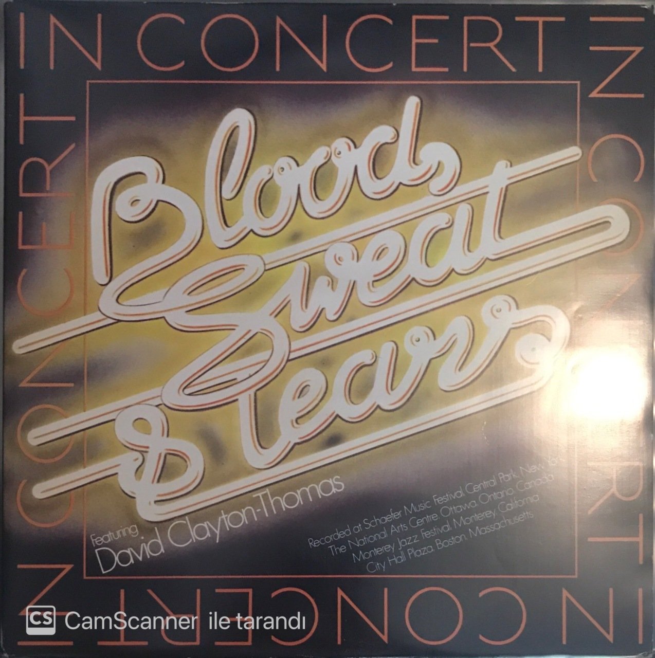 Blood Sweeat & Tears Featuring David Clayton - Thomas In Concert Double LP