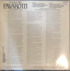 O Sole Mio Pavarotti Favorite Neapolitan Songs LP