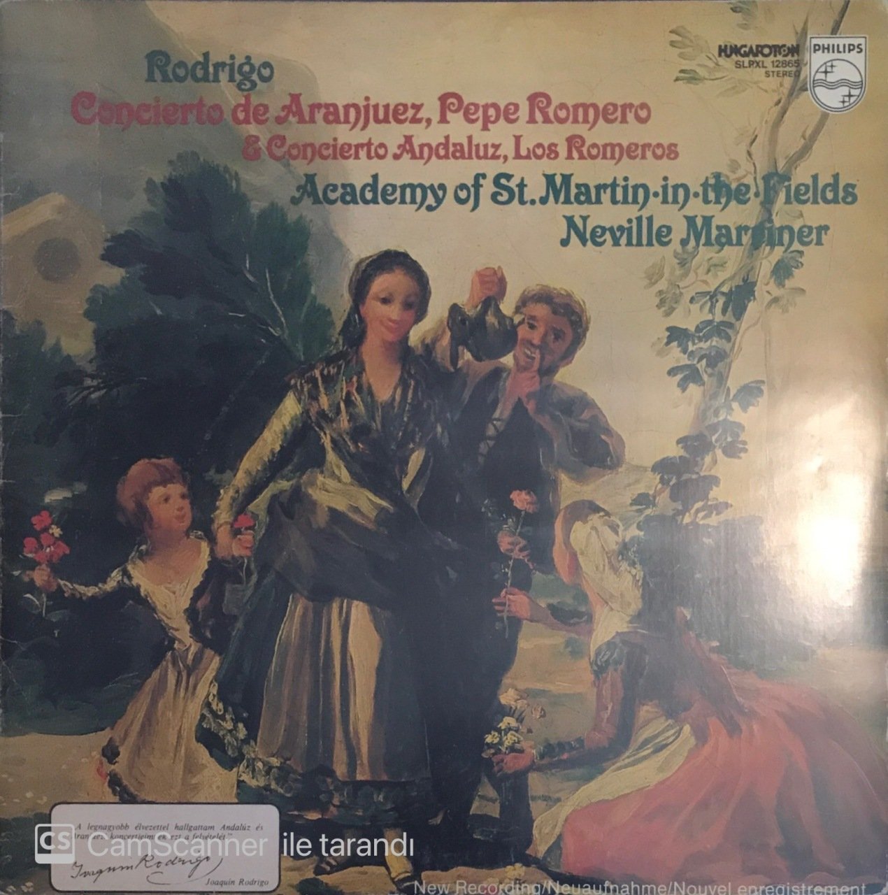 Rodrigo Concierto De Aranjuez Pepe Romero & Concierto Andaluz Los Romeros LP