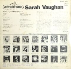 Sarah Vaughan Attention LP