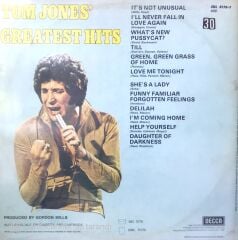 Tom Jones' Greatest Hits LP