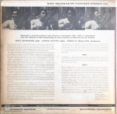 Ravi Shankar - India's Most Distinguished Musician In Concert - LP