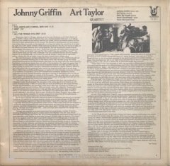 Jonny Griffin Art Taylor Quartet The Jamfs Are Coming LP