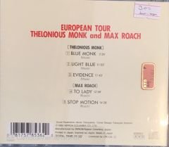 Thelonious Monk And Max Roach - European Tour CD