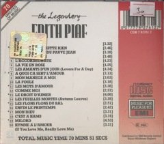 Edith Piaf The Legendary CD