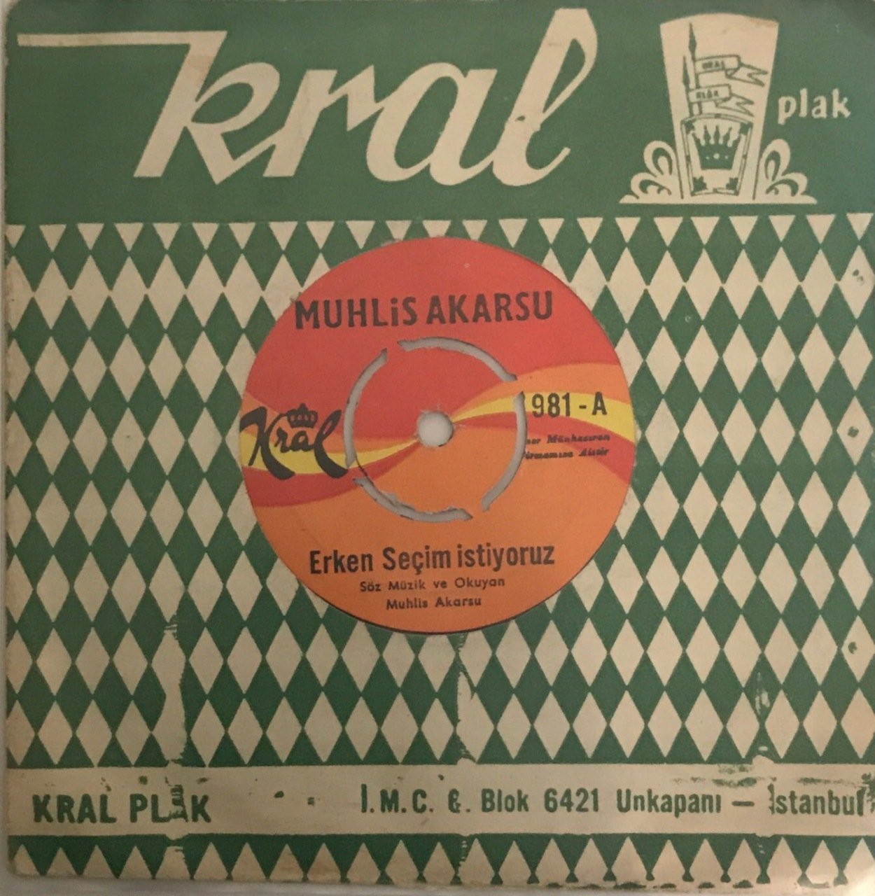 Muhlis Akarsu Erken Seçim İstiyoruz 45lik