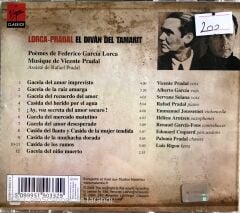 Lorca - Pradal / El Divan Del Tamarit CD