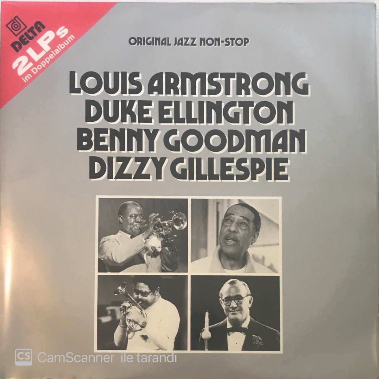 Original Jazz Non Stop Louis Armstrong - Duke Ellington - Benny Goodman - Dizzy Gillespie Double LP