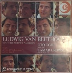 Ludwig Van Beethoven Sonate Per Violino E Pianoforte Uto Ughi Violino Lamar Crowson Pianoforte LP