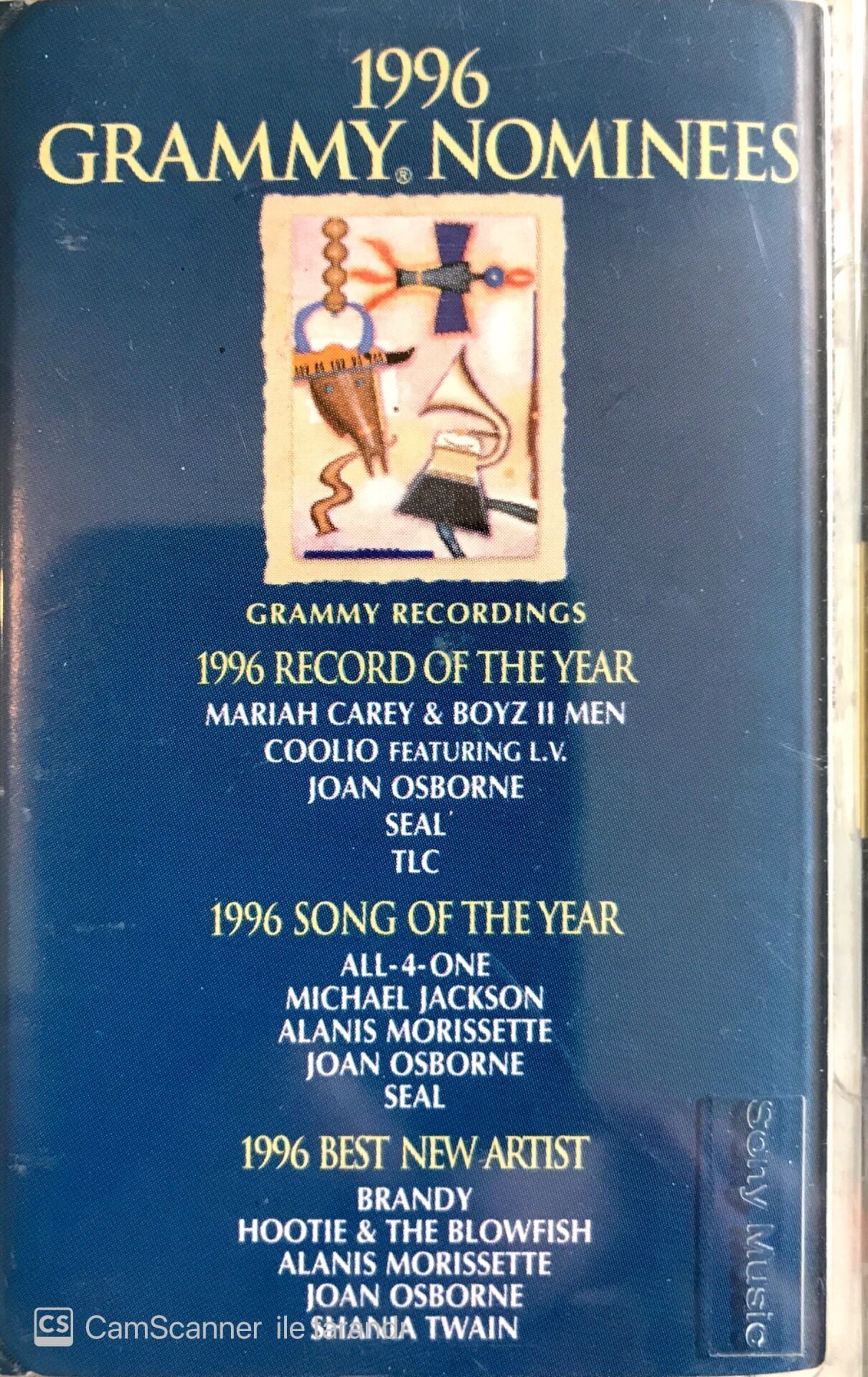 1996 Grammy Nominees Kaset