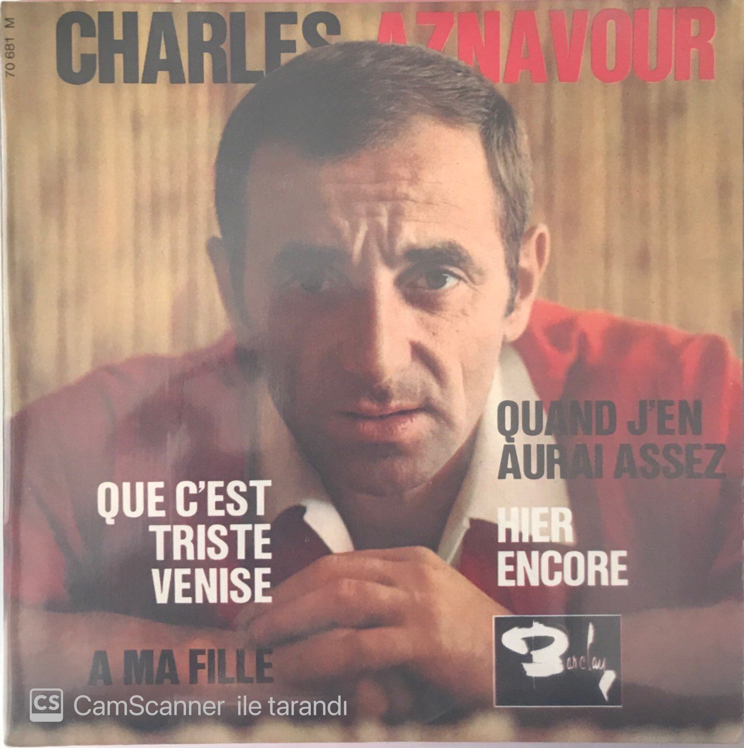 Charles Aznavour Que C'est Triste Venise 45lik