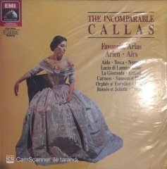The Incomparable Callas Favourite Arias Arien - Airs LP
