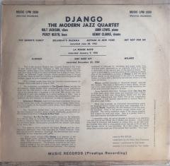 The Modern Jazz Quartet Django LP