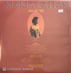 Maria Callas Arie Del '700 LP