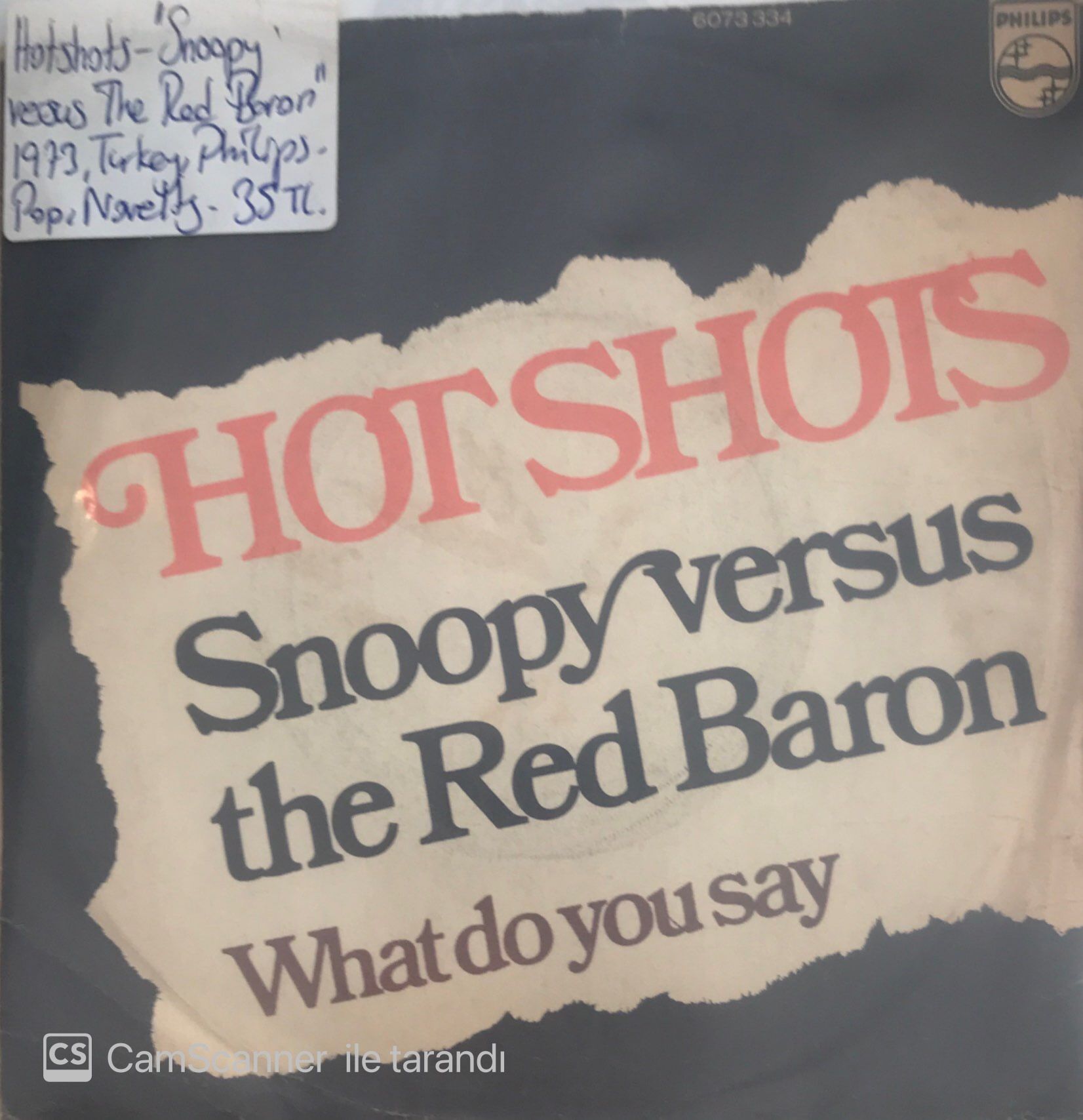 Hotshots Snoopy Versus The Red Baron 45lik