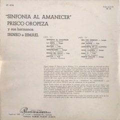 Sinfonia Al Amanecer LP