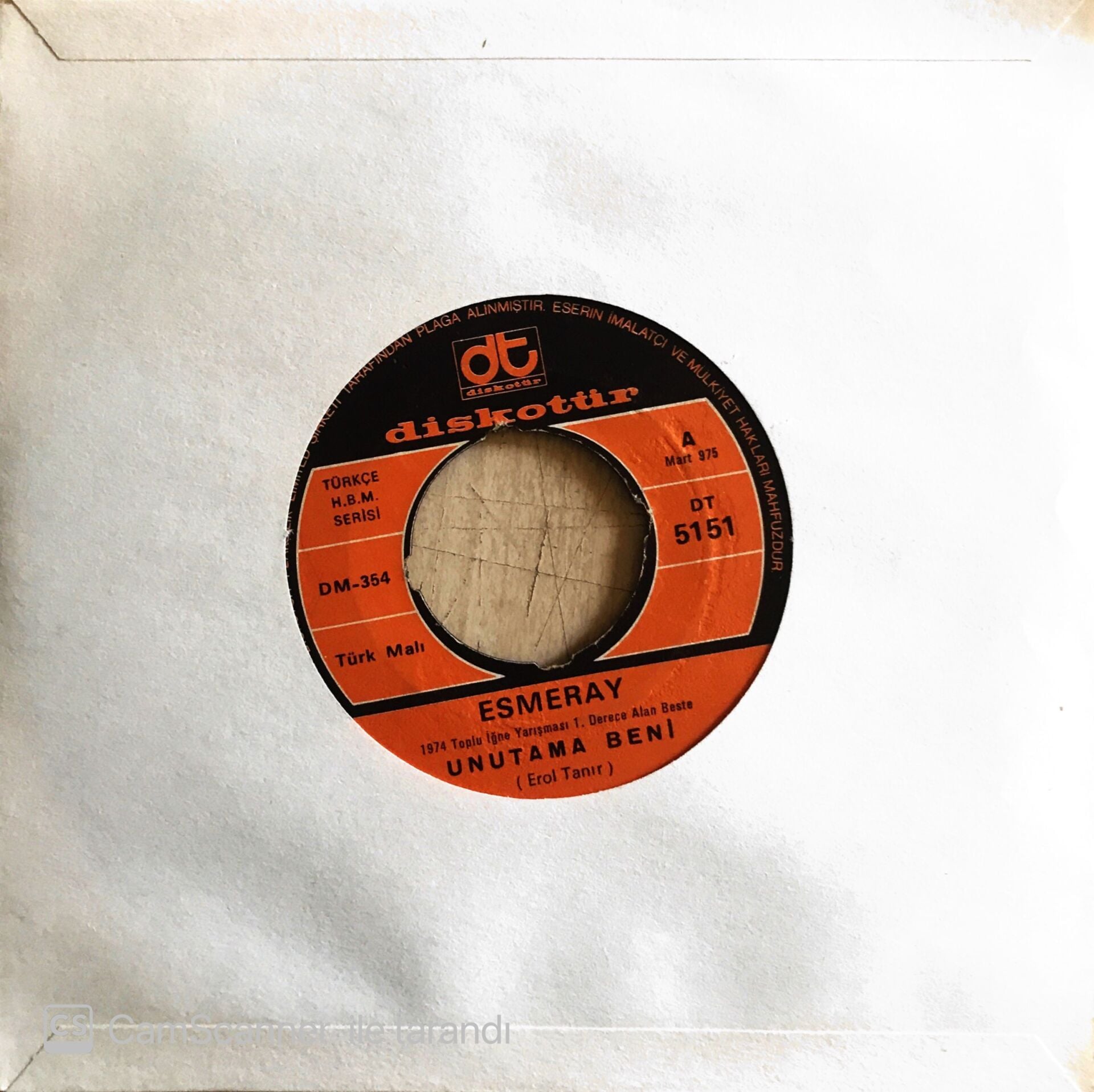 Esmeray - Unutama Beni - 45'lik