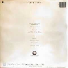 Elton John Too Low For Zero LP