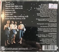 SuperTramp Crime of The Century CD