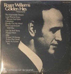 Roger Williams Golden Hits Volume 2 LP