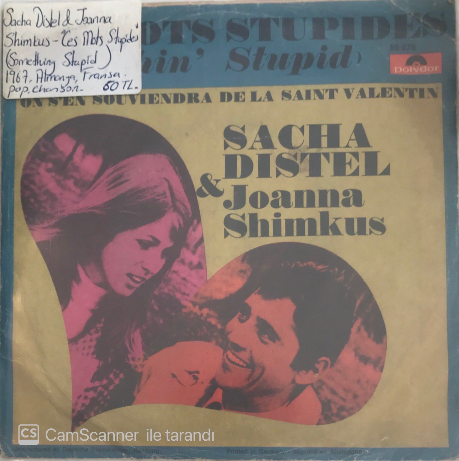 Sacha Distel & Joanna Shimkus Ces Mats Stupides 45lik