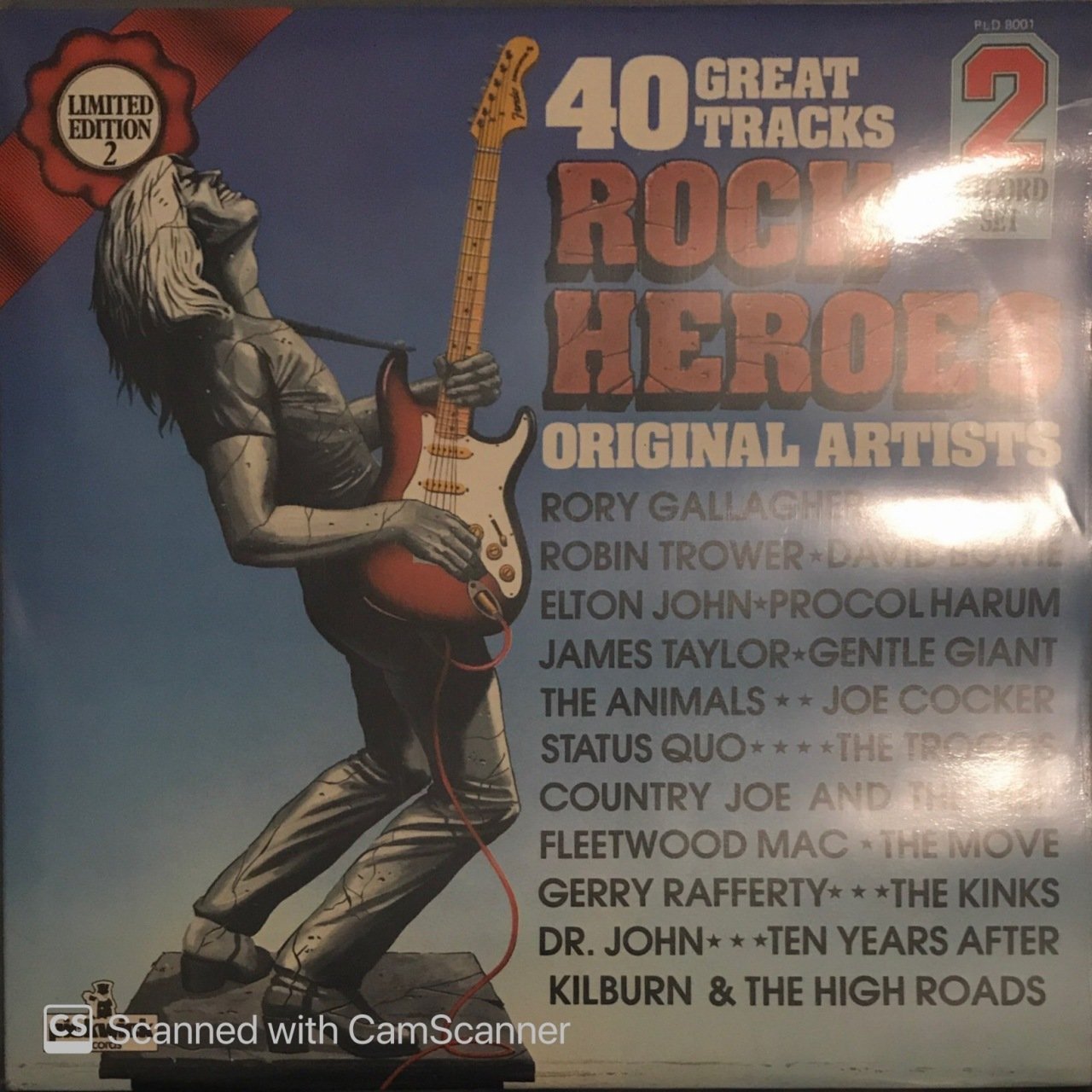 40 Great Tracks Rock Heroes Double LP