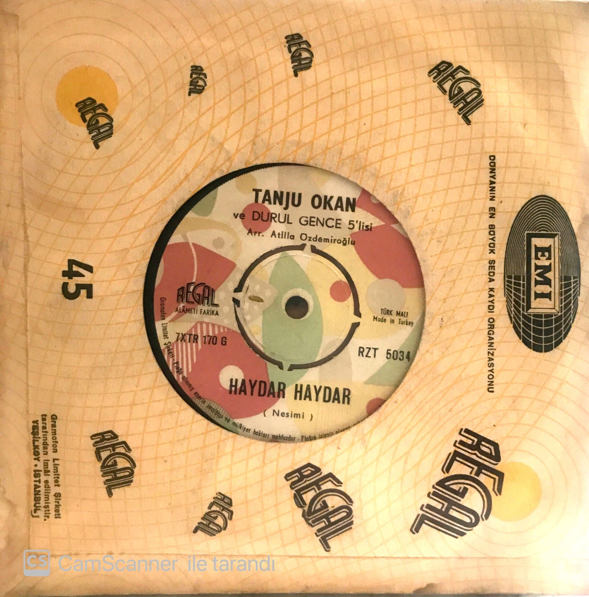 Tanju Okan Haydar Haydar 45lik