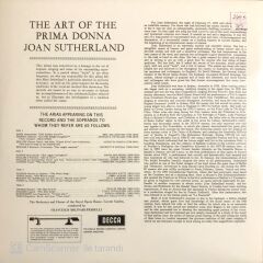Joan Sutherland - The Art of the Prima Donna (2 LP) LP