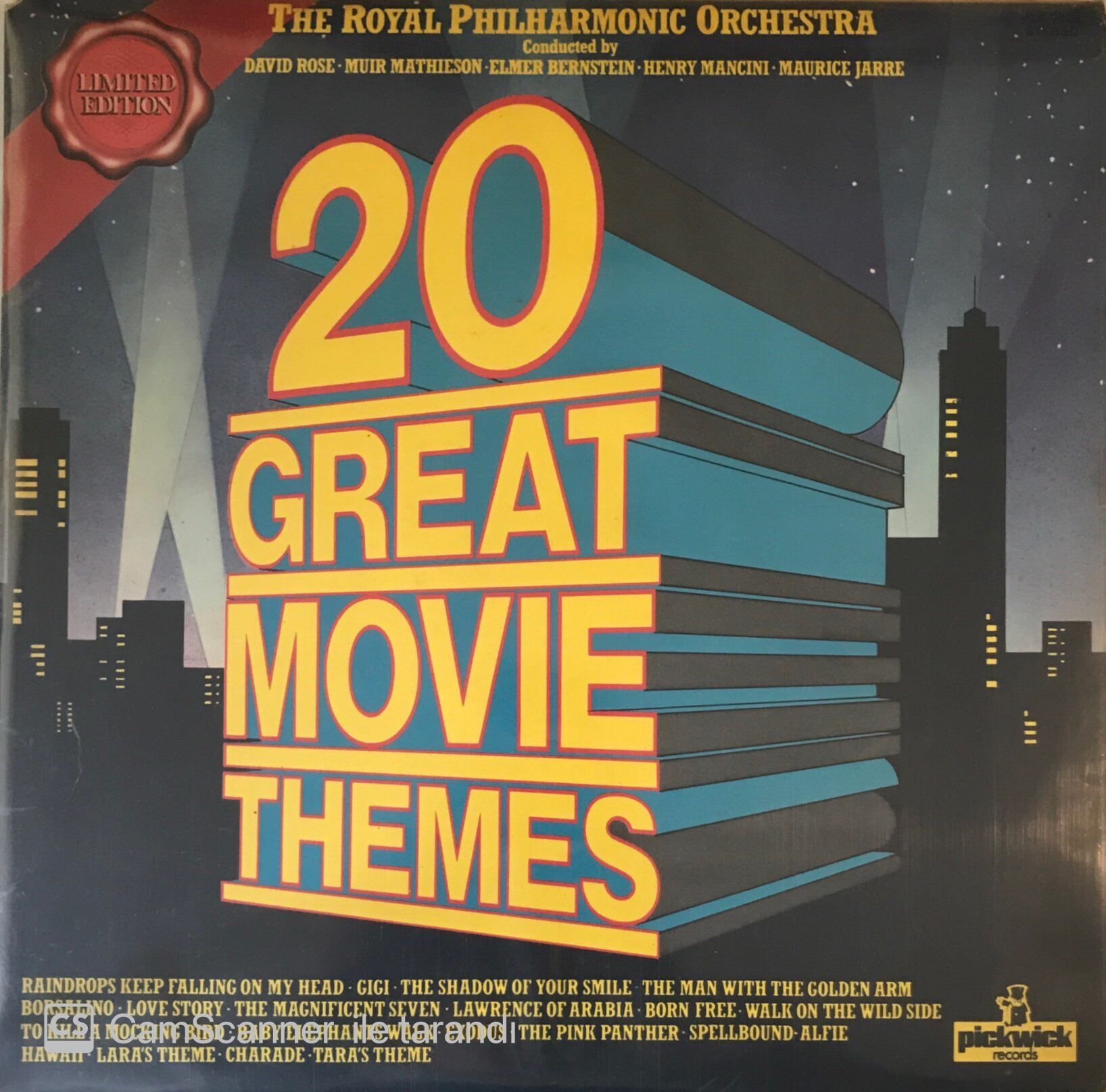 The Royal Phılharmonıc Orchestra - 20 Great Movıe Themes Soundtrack LP