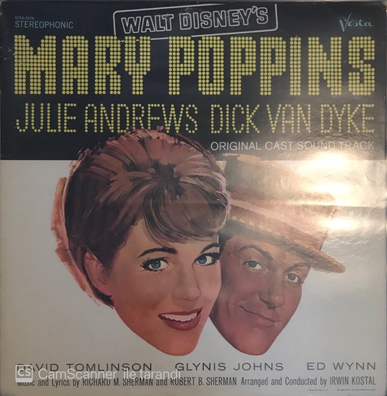 Mary Poppins Julie Andrews Dick Van Dyke Original Cast Sound Track LP
