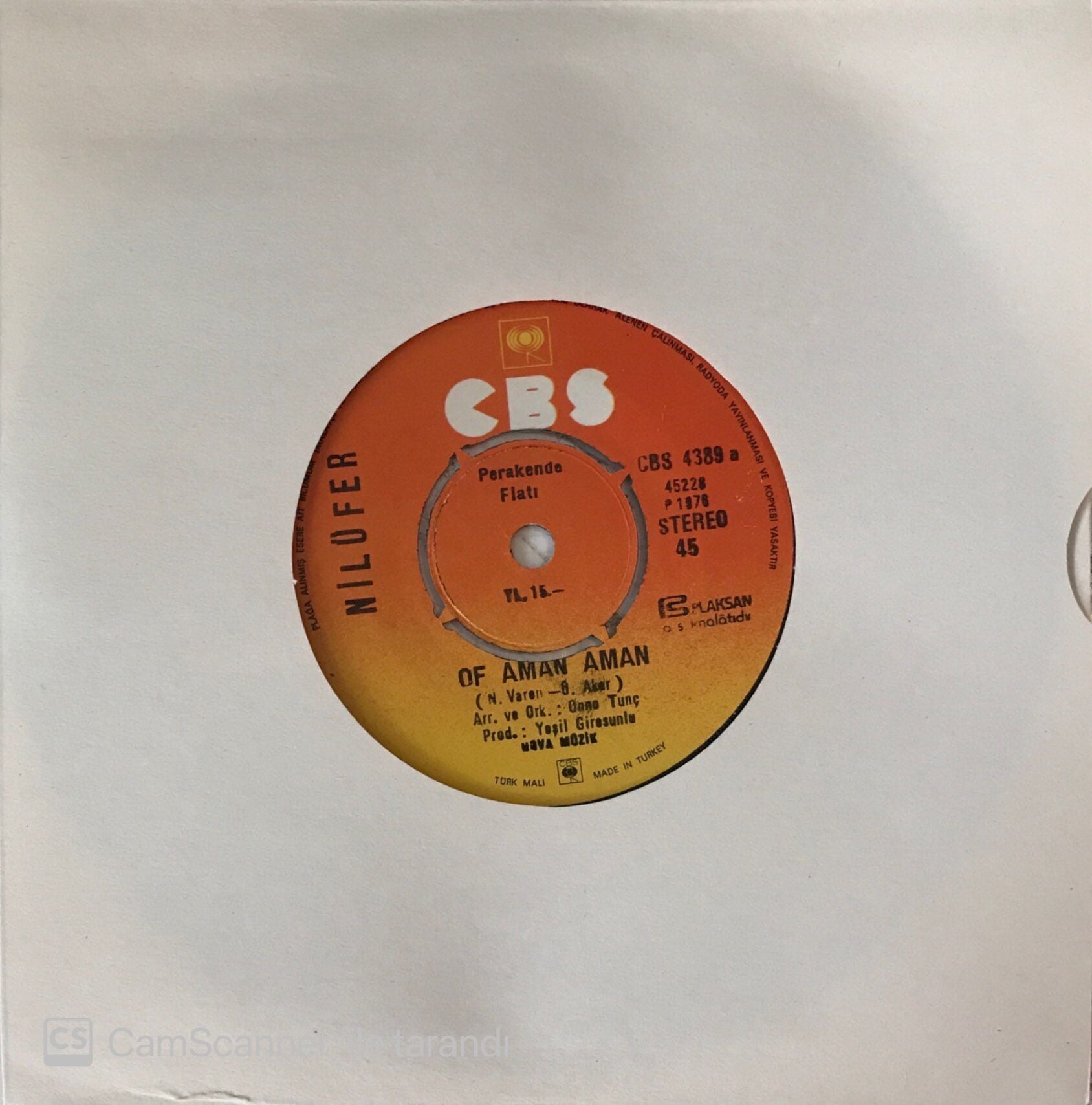 Nilüfer Of Aman Aman 45lik