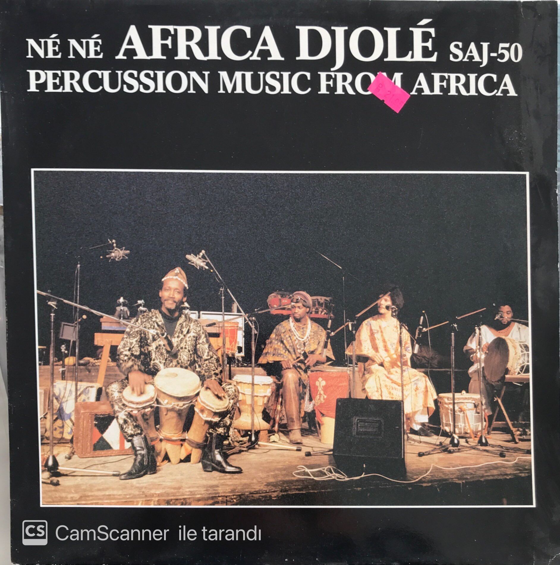 Africa Djole Percussion Music From Africa Saj-50 LP